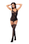 Body of Floral Elegance Bodystocking