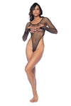 Seductive Nights Sexy Mesh Bodysuit Ð Long Sleeve Fishnet