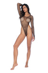 Seductive Nights Sexy Mesh Bodysuit Ð Long Sleeve Fishnet