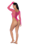 Seductive Nights Sexy Mesh Bodysuit Ð Long Sleeve Fishnet