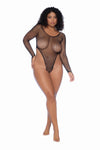 Seductive Nights Sexy Mesh Bodysuit Ð Long Sleeve Fishnet