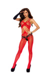 “Ivory Temptation: Crochet Cutaway Bodystocking”