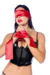 Seductive Eye & Hand Tie Ð Playful Restraint Accessory in Black/Red