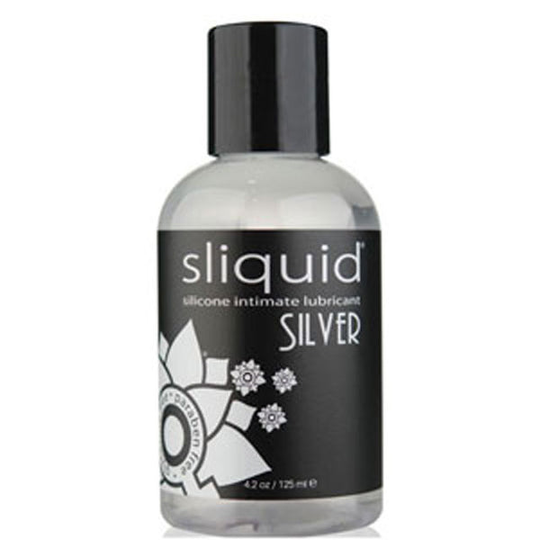 Sliquid Silver / Silicone Lubricant – Long-Lasting Ultra Smooth Glide (4.2oz)