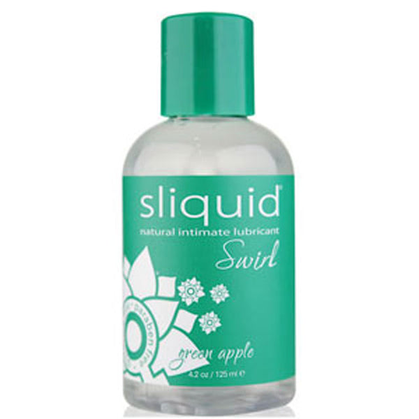 Sliquid Swirl Flavored Lubricant – Green Apple Tart Sweet & Tangy Glide (4oz)