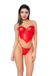 Passion Red Two-Piece Lingerie Set Ð Sexy Sheer Bra & Panty