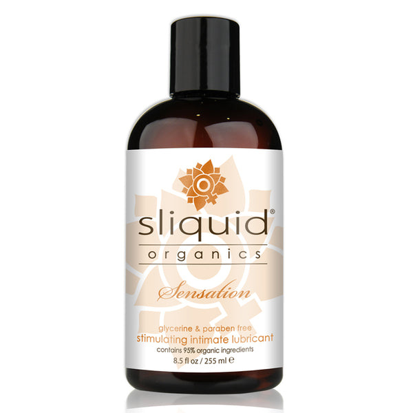 Sliquid / Organic Warming Lubricant – Natural Vegan Heat-Enhancing Glide 8.5oz