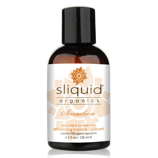 Sliquid / Organic Warming Lubricant – Natural Vegan Heat-Enhancing Glide (4.95oz)