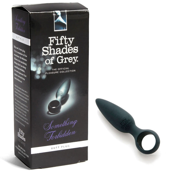 50 Shades / Silicone Beginner Anal Plug with Finger Loop & Smooth Tapered Tip