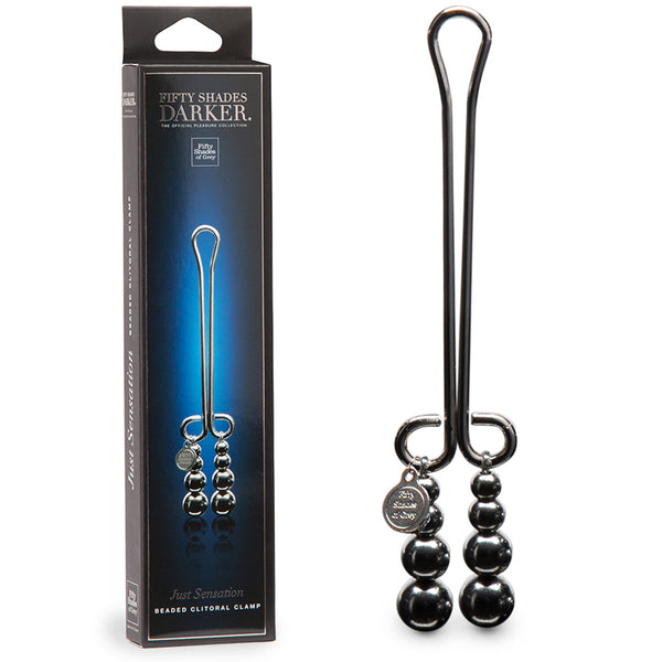 Fifty Shades / Just Sensation Beaded Clitoral Clamp – Elegant Precision & Deep Arousal