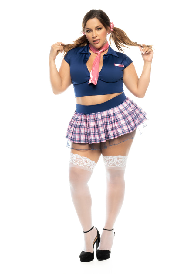 Sexy Schoolgirl Costume - Complete Set for a Playful and Alluring Look