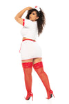 Healing Seduction Nurse Costume - Zippered Top with Skirt for Playful Encounters