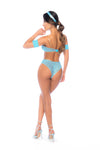 Playful Arabian Night Princess Costume with Gold Trim & Lace