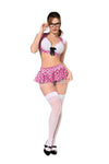 Sexy School Girl Costume Ð Flirty Roleplay Lingerie Outfit Set