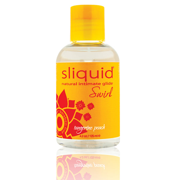 Sliquid Swirl / Tangerine Peach Flavored Lubricant – Sweet, Silky Intimacy 4.95oz