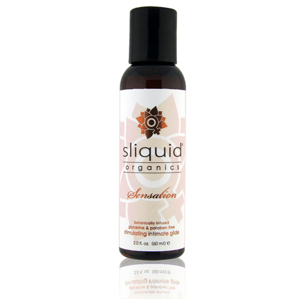Sliquid Organics / Aloe-Based Stimulating Lubricant – Cooling Touch, Warming Passion 2oz
