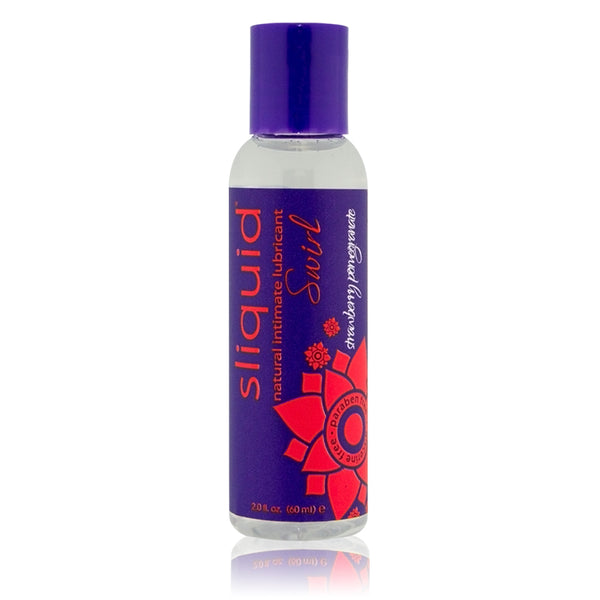 Sliquid Swirl / Strawberry Pomegranate Water-Based Lubricant – Vegan Formula 2oz