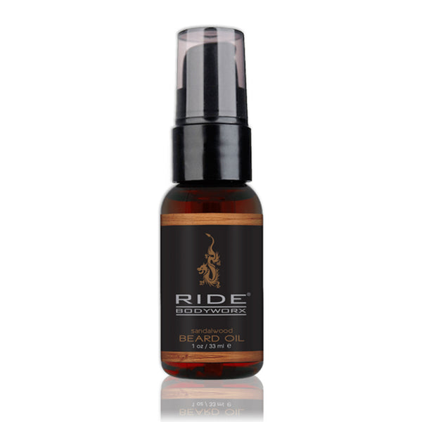 Ride Bodyworx / Sandalwood Beard Oil with Vitamin E for Hydration & Groomed Shine 1oz