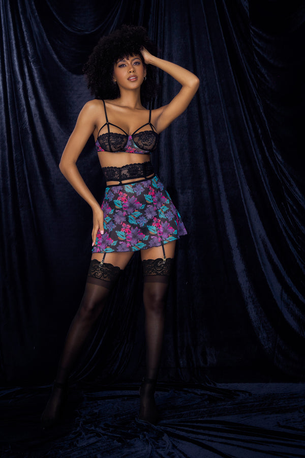 Romantic Versatility: Convertible Floral Lace Babydoll - High-quality, stylish, and affordable.