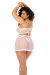 Delicate Eyelash Lace Romper - Adjustable Straps for an Exquisite Look