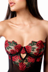 Passion Black & Red Robe with Matching Panty Ð Sexy Lingerie Outfit