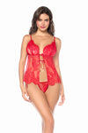 Passionate Red Babydoll with Matching Panty Ð Sexy Romantic Lingerie