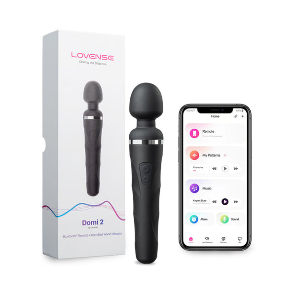 Lovense Domi 2 Bluetooth Programmable Wand Vibrator – Compact Full-Body Massager
