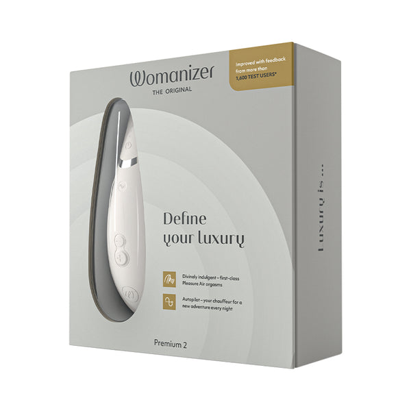 Womanizer PREMIUM 2 – The Iconic Clitoral Stimulator Reimagined - Gray
