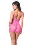 Sweet Pink Babydoll Romper Ð Sexy Sheer Lingerie with Flirty Allure