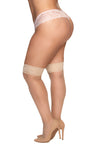 Ethereal Elegance: Nude Mesh and Lace Stockings Thigh Highs Discover a Symphony of Sensuality with Our Ethereal Elegance Nude