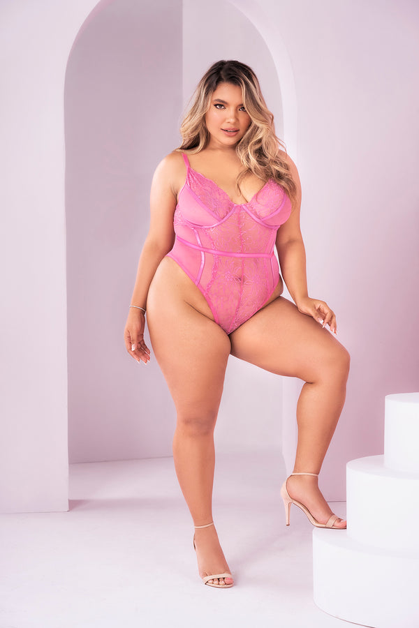 Graceful Harmony Bodysuit: Supportive & Delicate Floral Lace Lingerie Teddy Embrace Your Elegance with the Graceful Harmony Bodysuit Unveil the