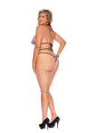 Velvet Charmeuse Double‑Strap String Bra & Thong Set — Elegant Moments