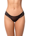 Essential Black Thong Panty