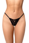 Sexy Black Thong Panty with Minimal Coverage