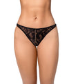 Sleek Black Thong Panty