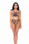 Festival Muse Tattoo Print Sheer Mesh Two Piece Lingerie Set Ð Bohemian
