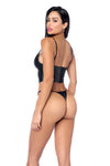 Sexy Black Two-Piece Lingerie Set Ð Sheer Bra & Matching Panty