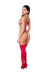 Sultry Red Two-Piece Lingerie Set Ð Lace Bra & Matching Thong