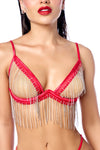 Sultry Red Two-Piece Lingerie Set Ð Lace Bra & Matching Thong