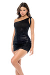 Shimmery Mini Dress Ð Sexy Night Out Lingerie in Black or Red