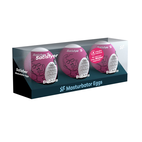 Masturbator Egg 3Er Set Bubble