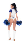 Spotlight Stealer Sexy Cheerleader Costume with Fringe Vest Ð 2 Piece