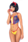 Dark Fantasy Poisoned Apple Princess Costume with Ribbon Ð 4 Piece