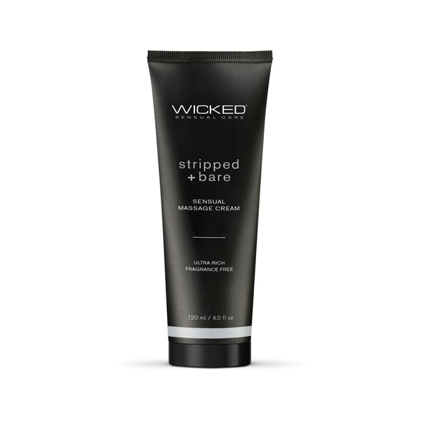 Wicked Stripped & Bare Massage Cream 4 oz.