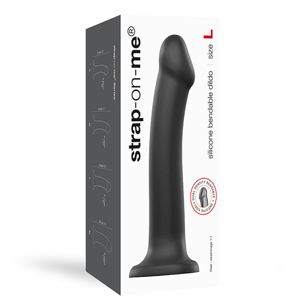 Strap-On-Me BendableDualDensDildo Blk XL