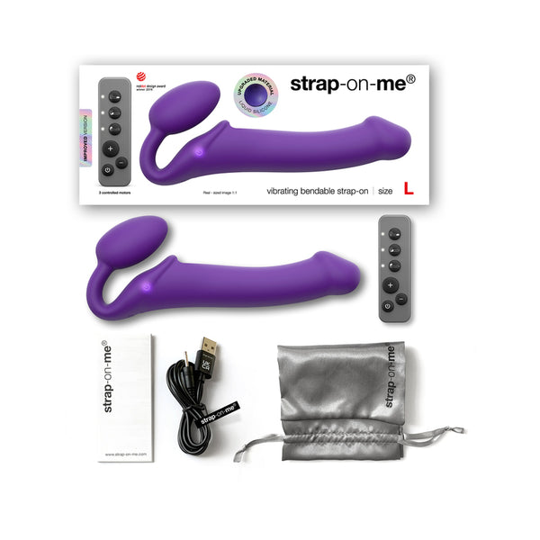 Strap-On-Me VibrBendableStrapOn Pur L