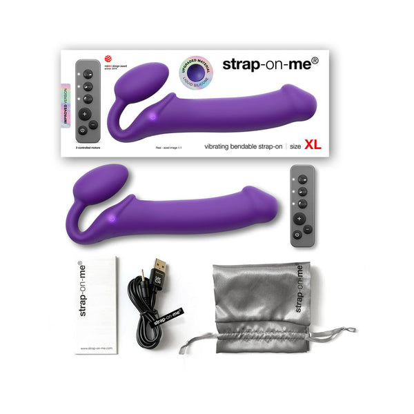 Strap-On-Me VibrBendableStrapOn Blk L