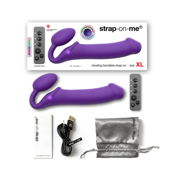 Strap-On-Me VibrBendableStrapOn Pur XL