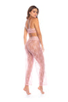 Chic Rose Two-Piece Pajama Set Ð Sexy Long Pants Sleepwear Lingerie