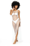 Fish Net Beach Dress with Side Slits - Playful and Chic - High-quality, stylish, and affordable.